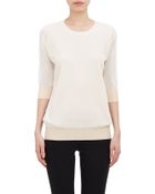 Jil Sander Mixed-Knit Sweater - Lyst