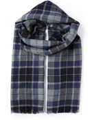 Brunello Cucinelli Checked Scarf - Lyst