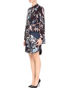 Emilio Pucci Mixed Print Fur And Leather Clutch - Lyst