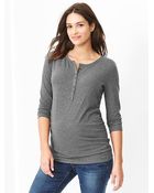 Gap Stripe Henley - Lyst