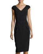Michael Kors V-Neck Princess Sheath Dress - Lyst