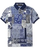 Etro Paisley-Print Cotton-Pique Polo Shirt - Lyst