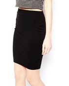 Asos Knee Length Pencil Skirt in Jersey - Lyst