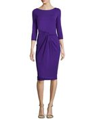 Michael Kors Twist-Front Sheath Dress - Lyst