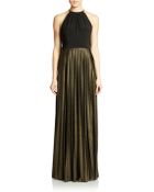 Xscape Pleated Gown - Lyst