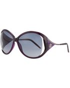 Roberto Cavalli Round Tortoise Shelltemple Sunglasses - Lyst