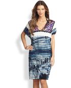 Jean Paul Gaultier Rayure Bateau Print Dress - Lyst