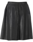 Stefanel Nappa Leather Skirt - Lyst