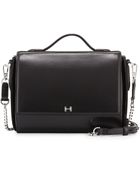 Halston Heritage Small Leather Flap Shoulder Bag - Lyst