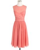 J.Crew Clara Dress In Silk Chiffon - Lyst