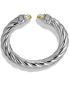 David Yurman Waverly Bracelet With Diamonds And Gold - Lyst