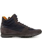 Car Shoe Panelled Hi-Top Sneakers - Lyst