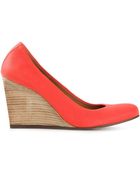 Lanvin Wedge Pumps - Lyst