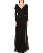 Yang Li Distressed Pleated-front Gown - Lyst