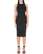 Victoria Beckham Embellished-Strap Crepe Dress - Lyst