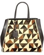 Fendi 2Jours Large Mixed-Media Tote - Lyst