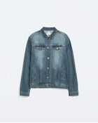 Zara Denim Jacket - Lyst