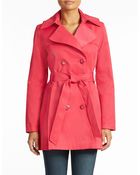 Via Spiga Double Breasted Scarpa Trench - Lyst