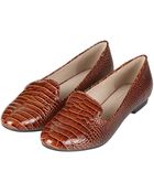 Topshop Smarty Croc Slipper Shoes - Lyst