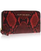 Kurt Geiger Leather Zip Around Wallet - Lyst