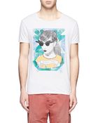 Scotch & Soda Artwork Graphic Cotton Tshirt - Lyst