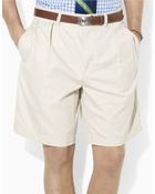 Polo Ralph Lauren Tyler Pleated Tissue Chino Shorts - Lyst