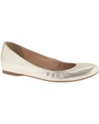 J.Crew Cece Metallic Ballet Flats - Lyst
