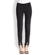 Tibi Cera Split-Cuff Straight-Leg Pants - Lyst