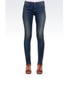 Armani Jeans Skinny Jeans in Stretch Denim - Lyst