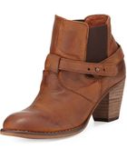 Steven By Steve Madden Spunkk Leather Ankle Boot - Lyst