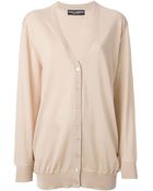 Dolce & Gabbana V-Neck Cardigan - Lyst