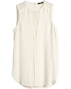 H&M Sleeveless Blouse - Lyst