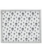 Alexander McQueen White Skull Silk Scarf - Lyst