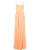 Alice + Olivia Percie Crinkled-Chiffon Maxi Dress - Lyst