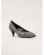 Saint Laurent Kitten Pumps - Lyst