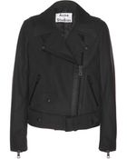 Acne Studios Mape Scuba Leather Jacket - Lyst