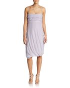 Valentino Pleated Silk Chiffon Dress - Lyst