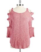 Jessica Simpson Willow Cold Shoulder Top - Lyst