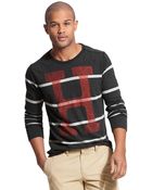 Tommy Hilfiger H Stripe Long Sleeve Tee - Lyst