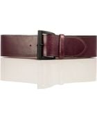 Linea Pelle Wide Curved Buckle Belt - Lyst