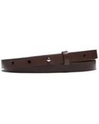 Michael Kors Skinny Leather Belt - Lyst