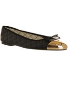 Office Vivienne Metal Toe Cap Ballerina - Lyst