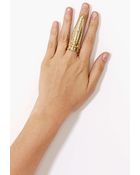 Nasty Gal Shield Ring - Lyst