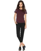 Theory Rodiona G Stay Tee - Ruby - Lyst