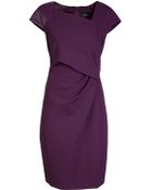 J. Mendel Cap Sleeve Dress - Lyst