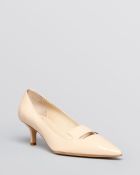 Delman Pointed Toe Pumps - Baily Mid Heel - Lyst