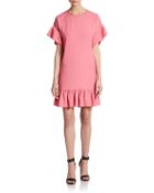 RED Valentino Ruffle-Trimmed Dress - Lyst