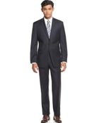 Calvin Klein Navy Solid Slim-Fit Suit - Lyst