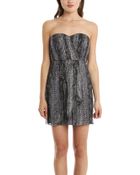 Twelfth Street Cynthia Vincent Cynthia Vincent Strapless Lurex Dress - Lyst