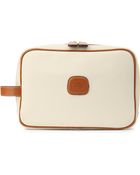 Bric's Brics Bojola Leather Wash Bag Panna - Lyst